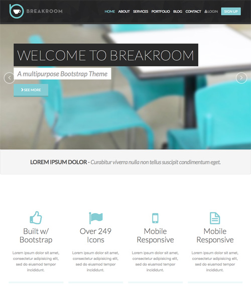 Breakroom home page