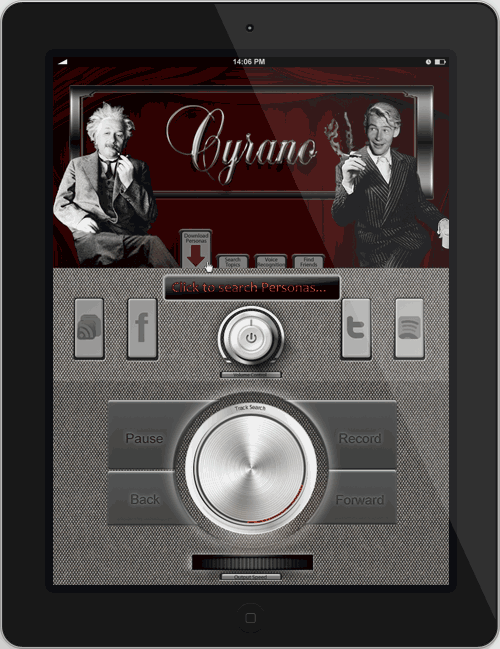 Cyrano Ipad App Interface