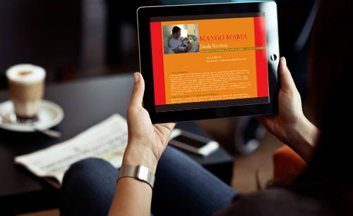 Simona Fino Website mockup