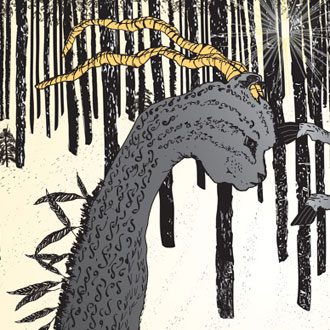 Winter Cats illustration